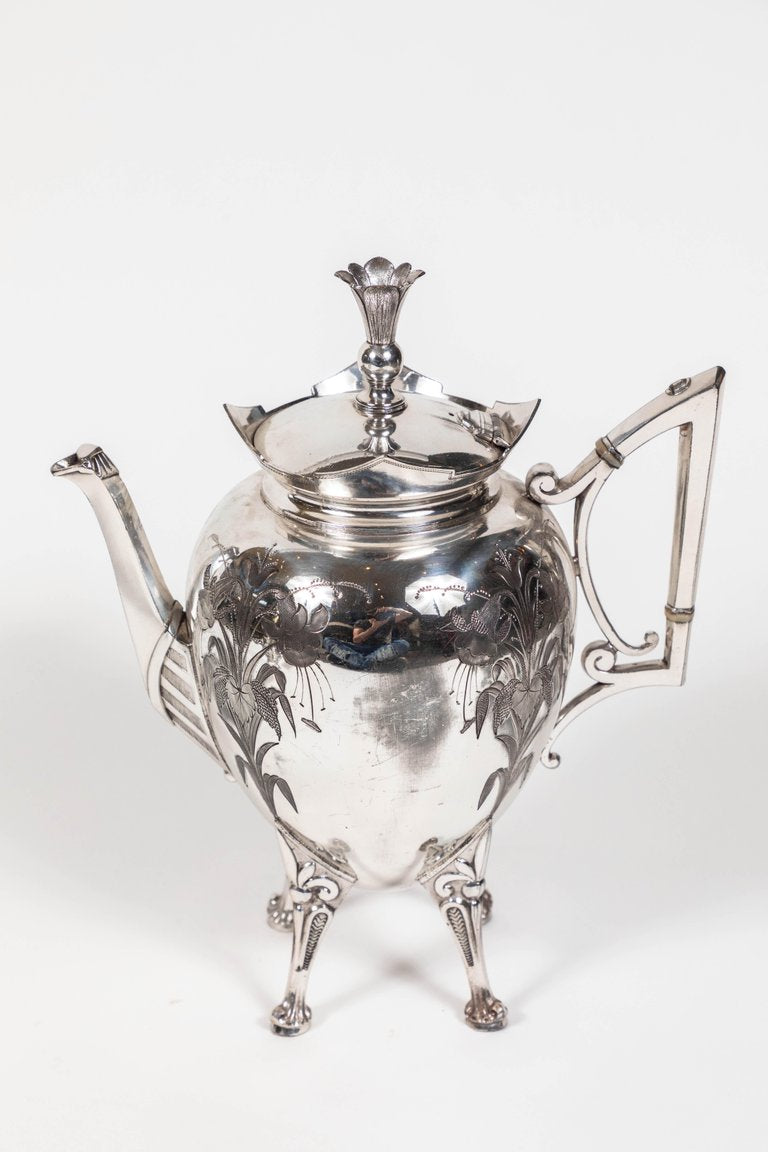 Meriden Britannia Company Victorian Silver Plate Coffee Set