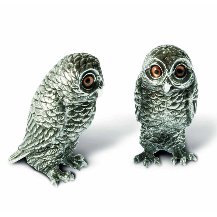 Vagabond - Pewter Owl Salt & Pepper Shakers