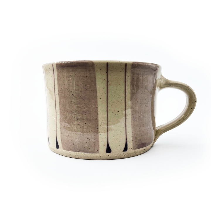 Wonki Ware - Banded Squat Mug | Aubergine