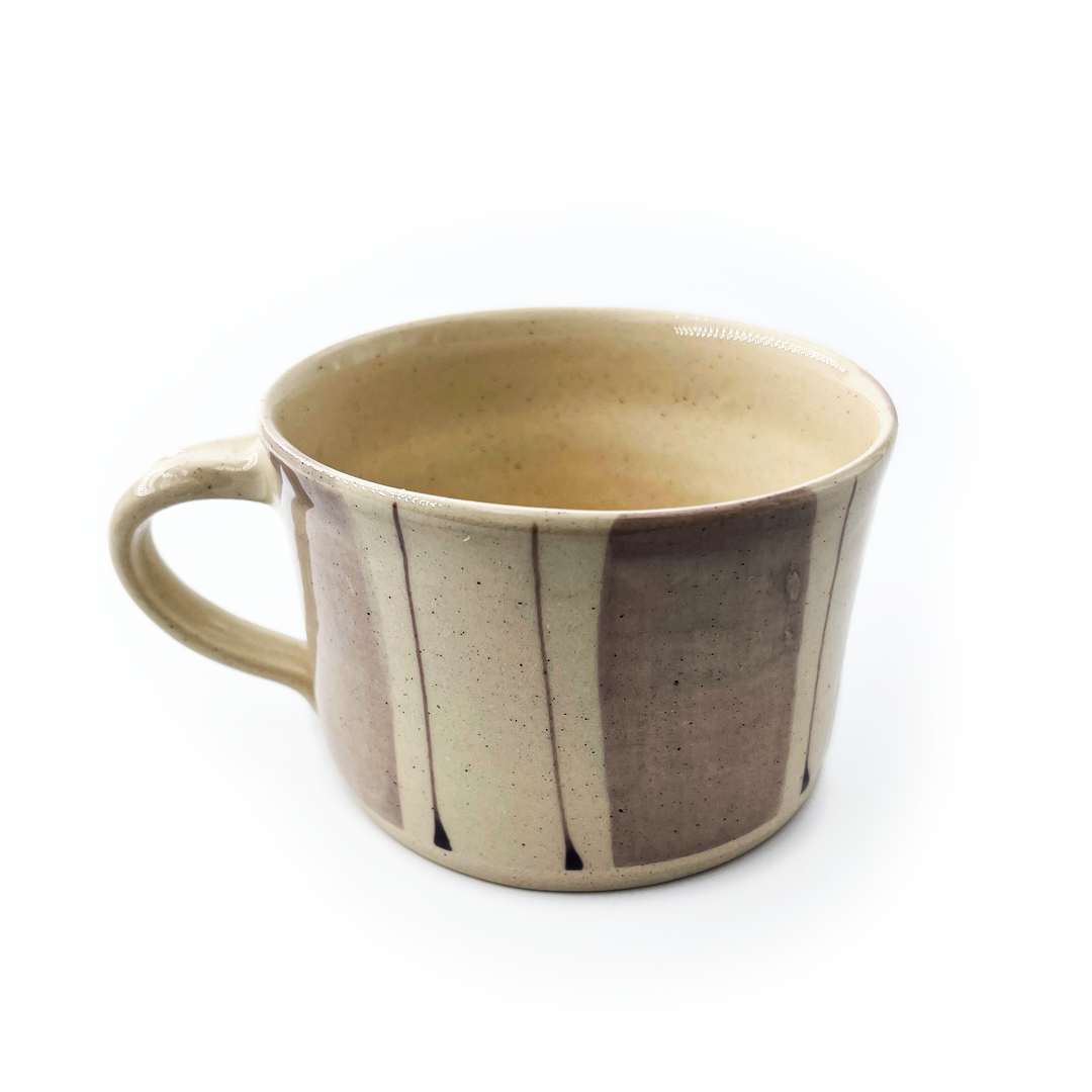 Wonki Ware - Banded Squat Mug | Aubergine