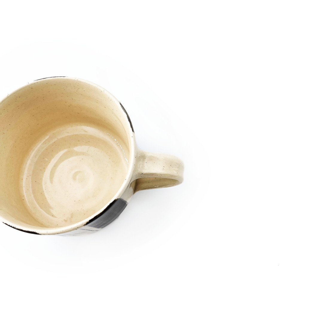Wonki Ware - Banded Squat Mug | Black