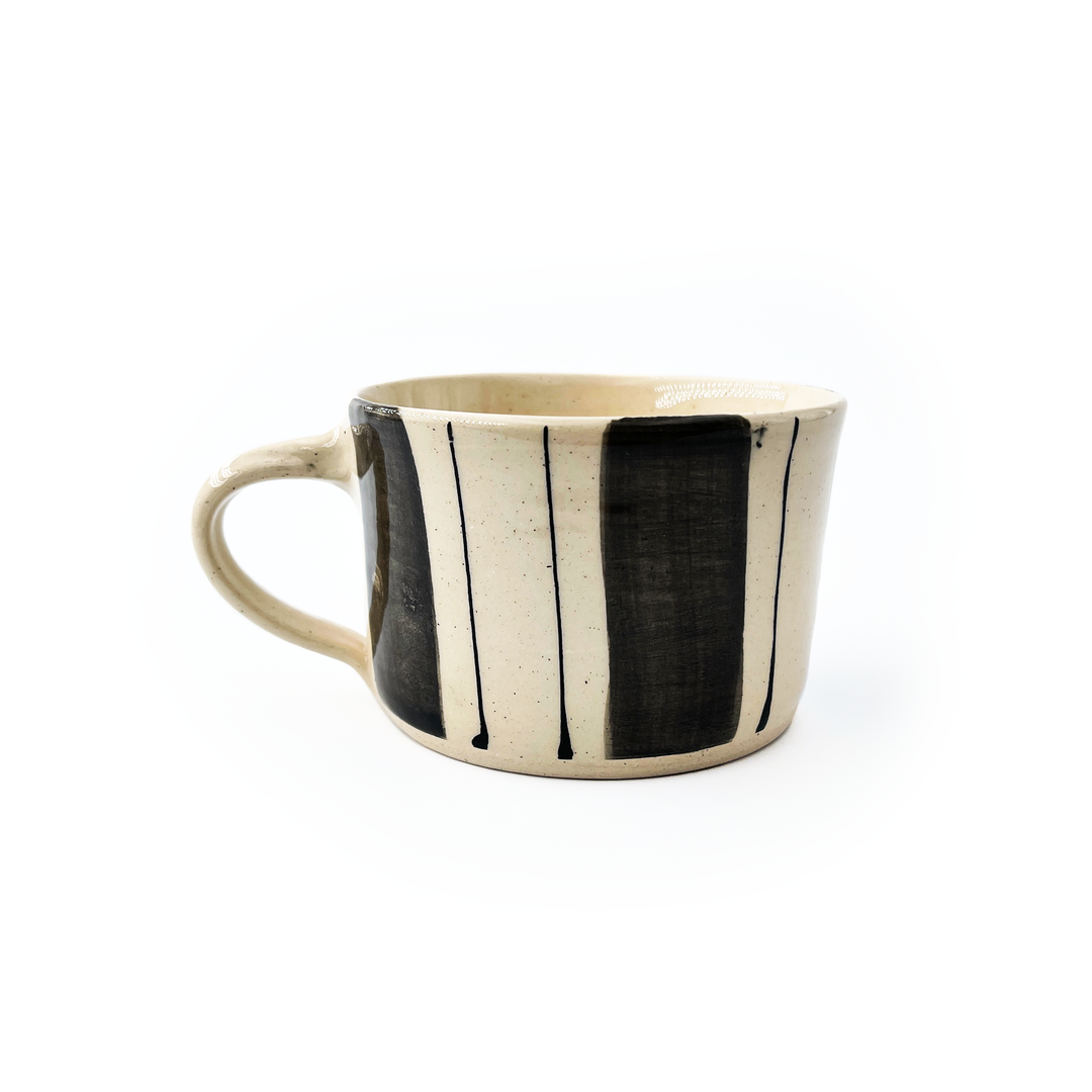 Wonki Ware - Banded Squat Mug | Black