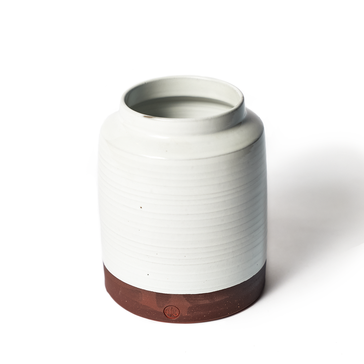 a|g Ceramics - Red Clay and White Glaze Farmhouse Vase | LG