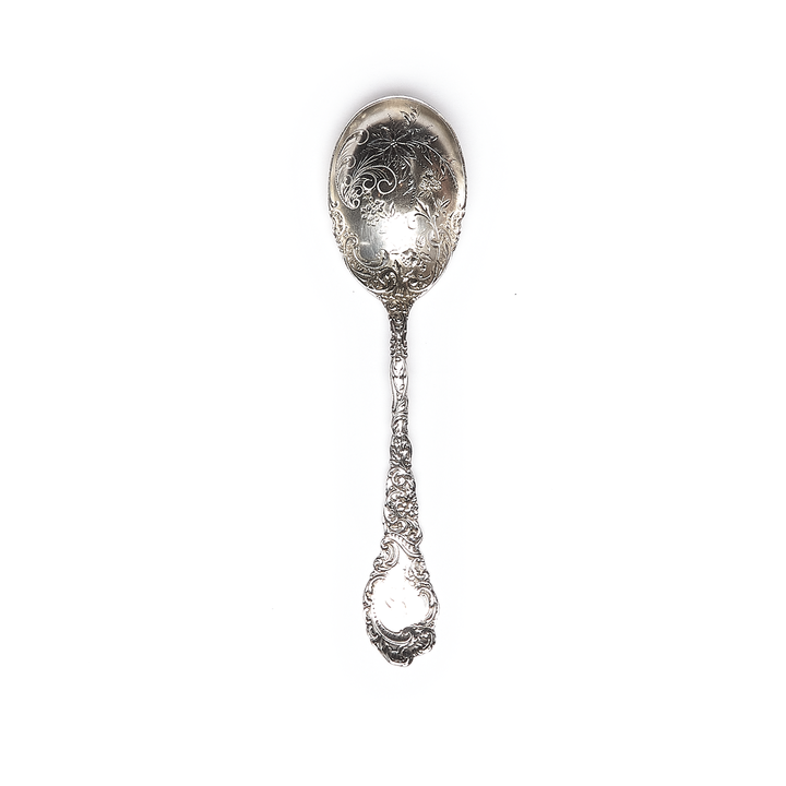 Vintage Sterling Silver Ornate Spoon