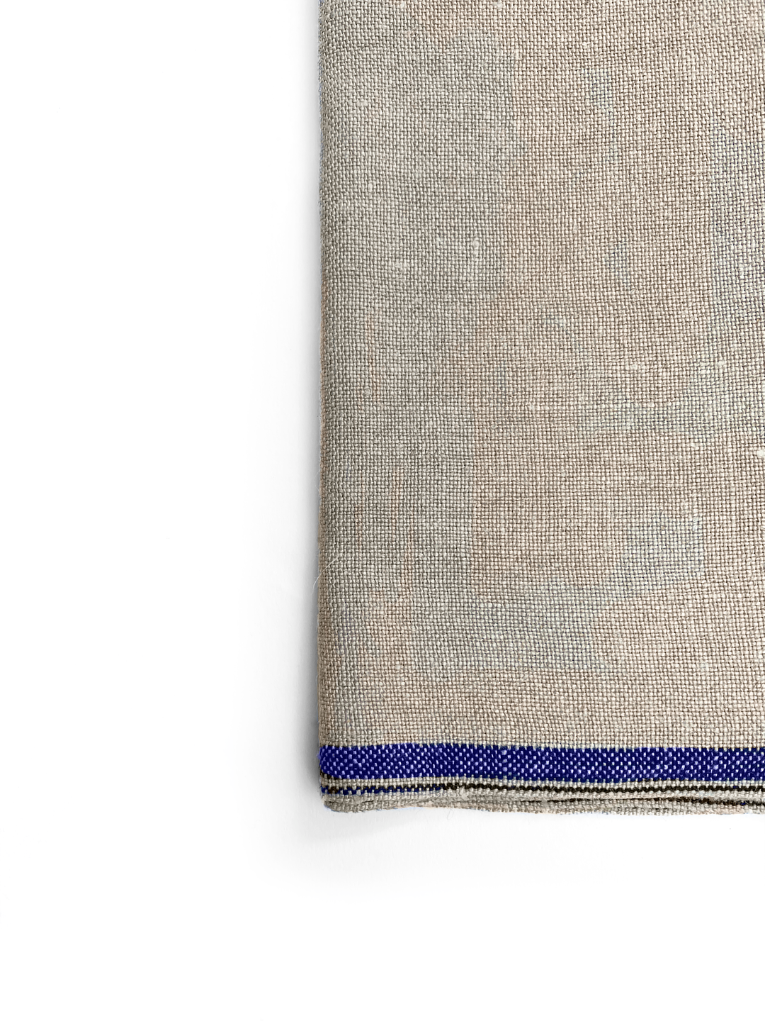 Mungo - Linen Selvedge Serviette Napkin with Colored Edge | Cobalt