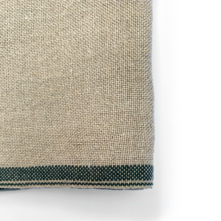 Mungo - Linen Selvedge Serviette Napkin with Colored Edge | Urban Olive