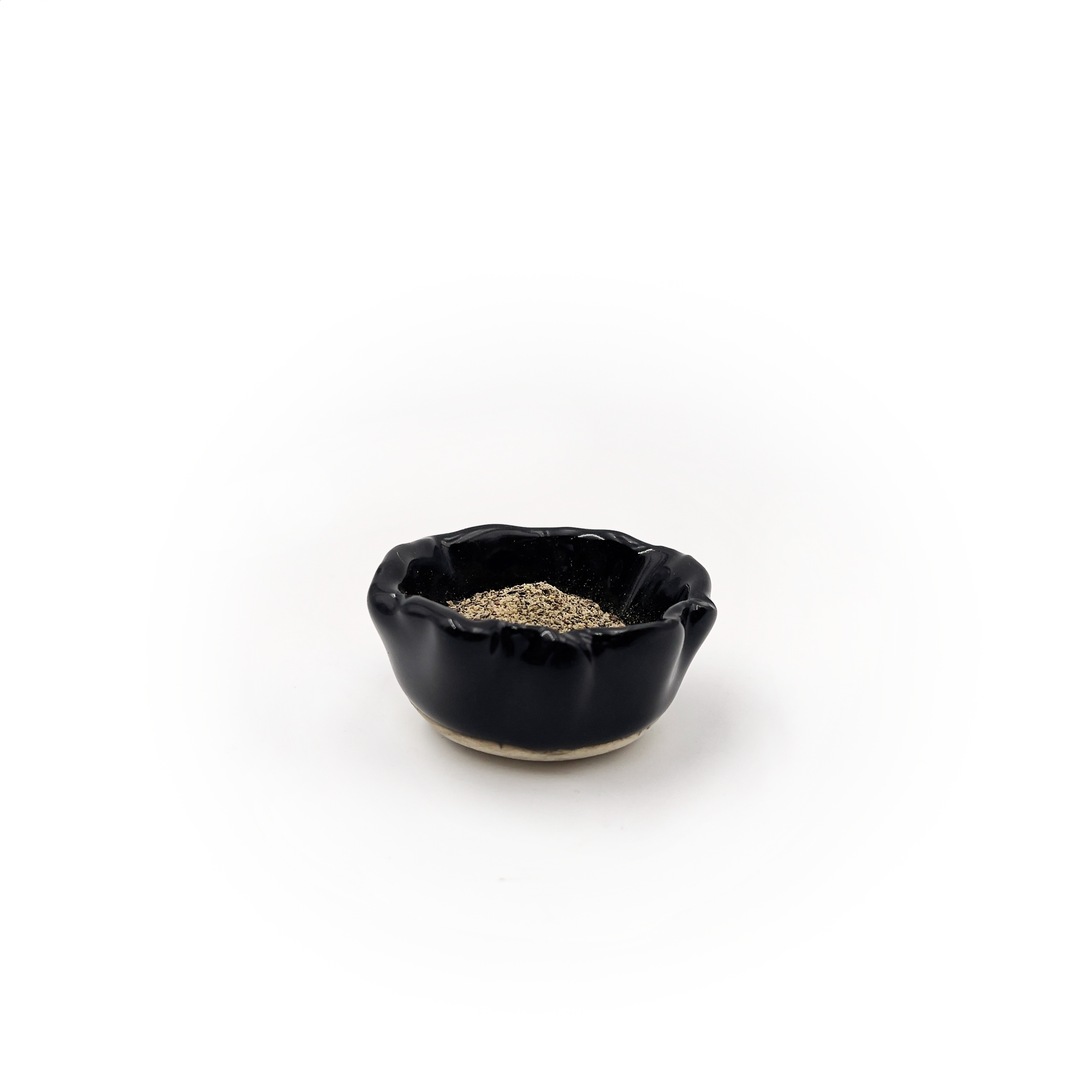 Handcrafted Stoneware Pinch Bowl | Black