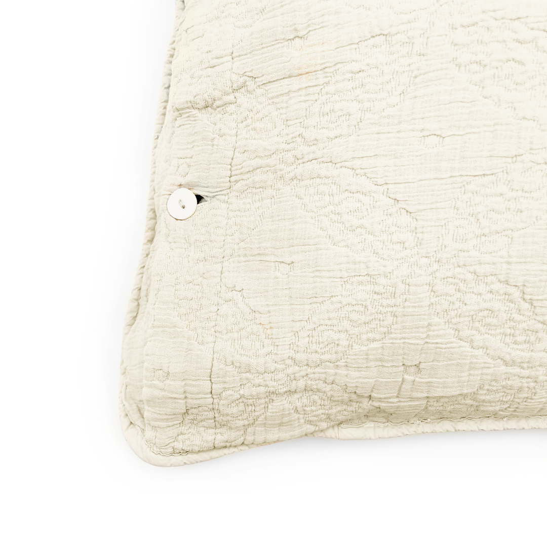 TL at home - Pair of Whitney Euro Shams | Ivory