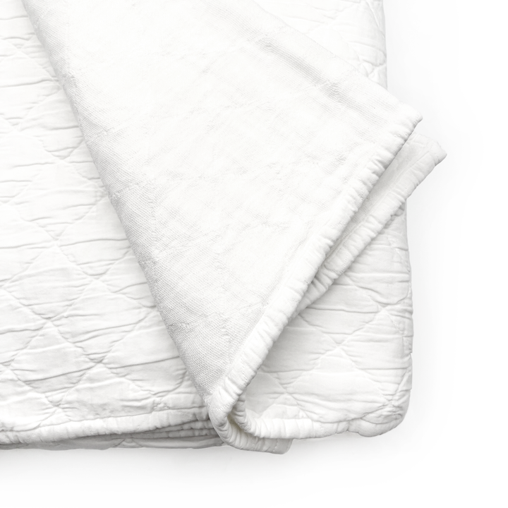 TL at home - Louisa F/Q Coverlet | White