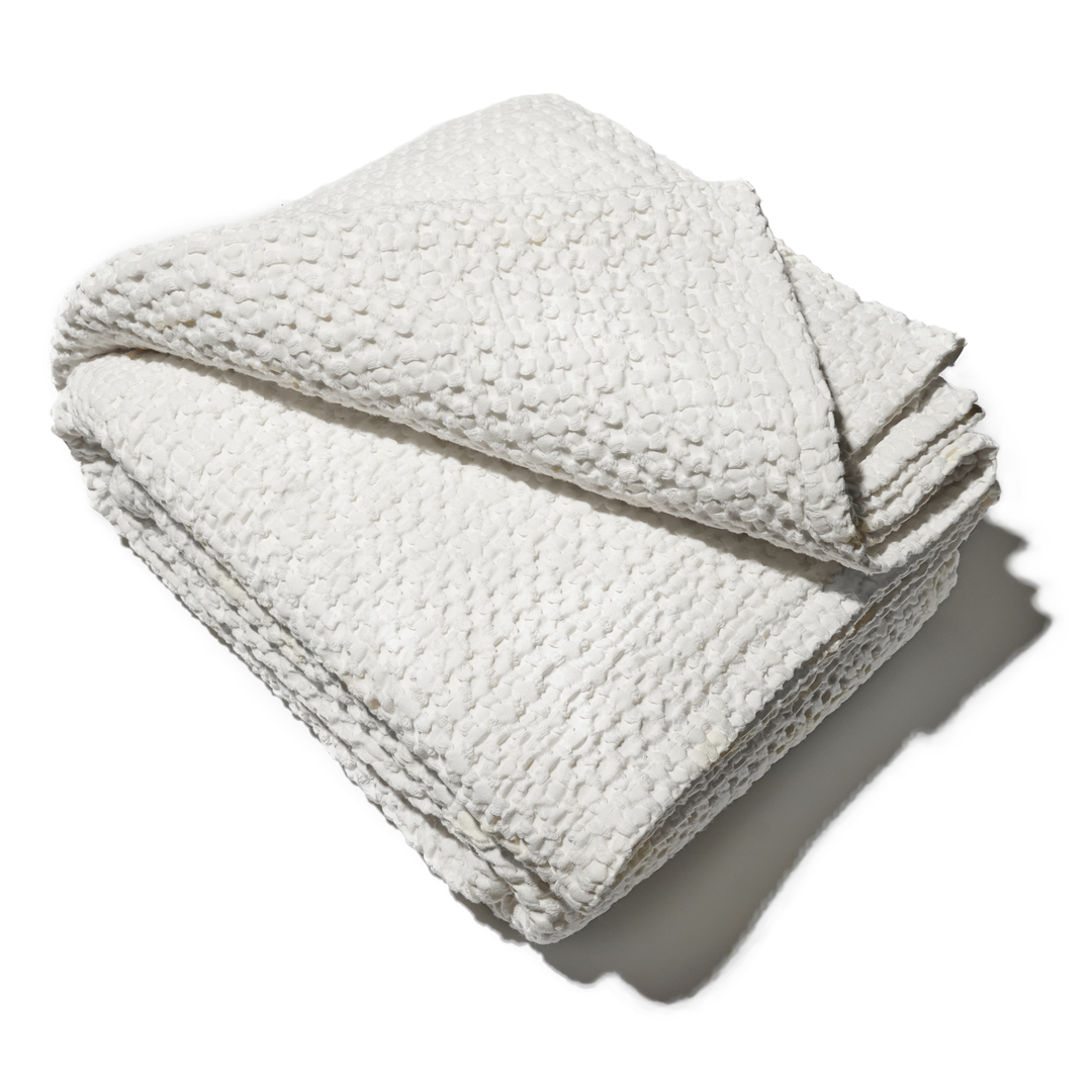 Haomy Tempo Cotton Bedspread | Craie