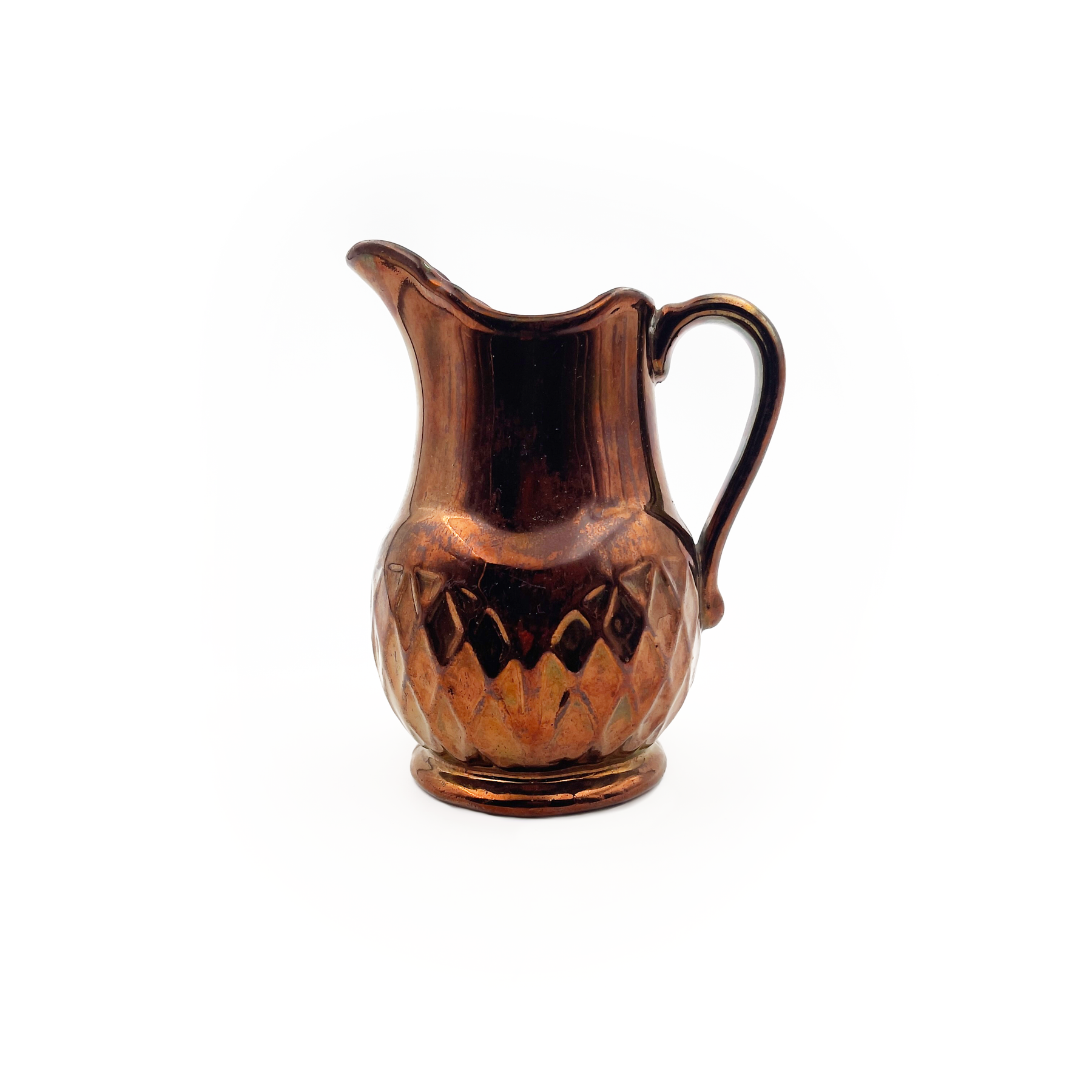 Copper Luster Hot Water Pitcher ca. 1855 - Ruby Lane