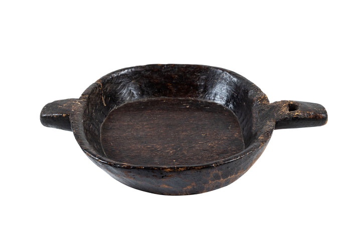 Vintage Wooden Tray with Handles from Nagaland, NE India