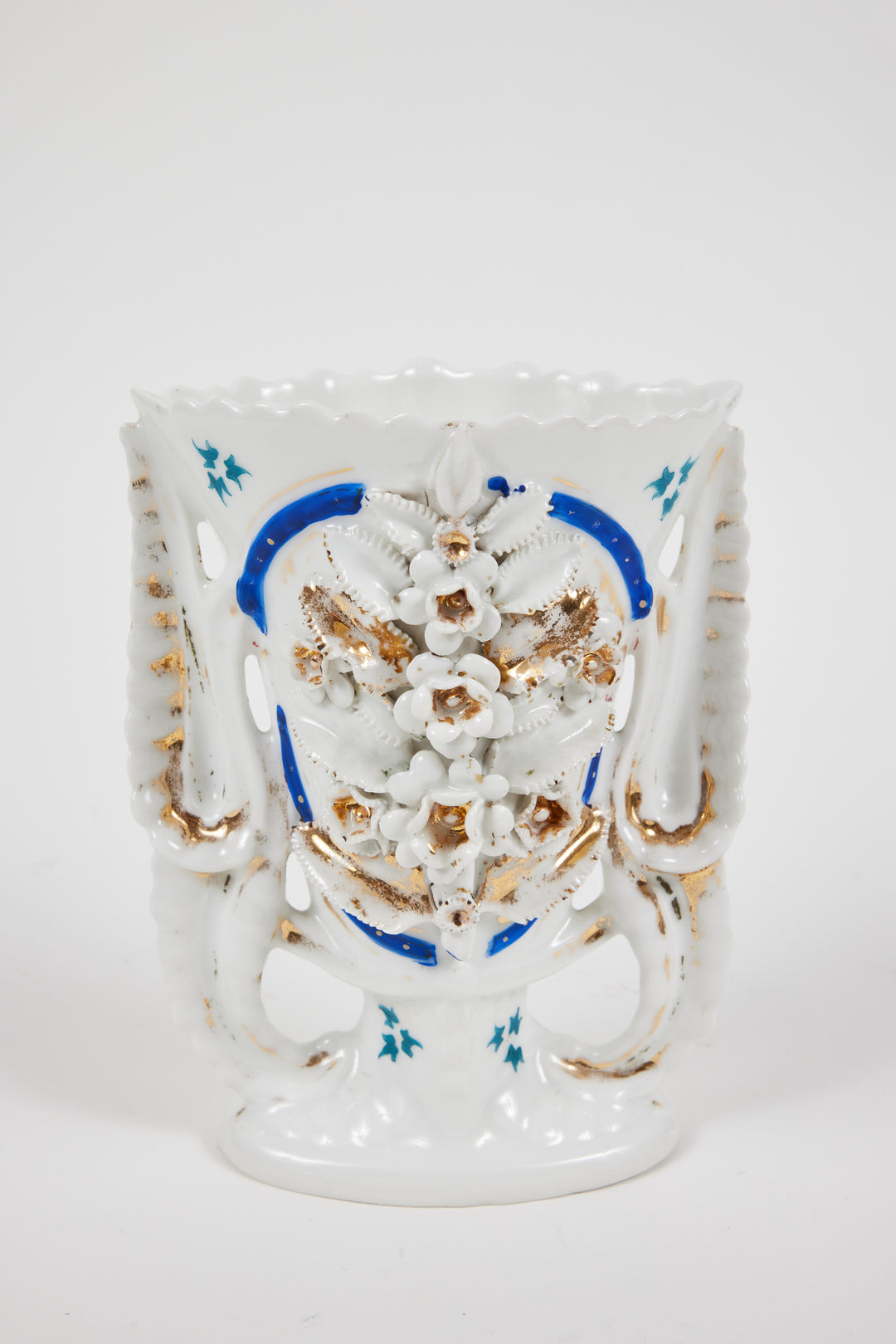 Pair of Victorian Porcelain Mantel Vases