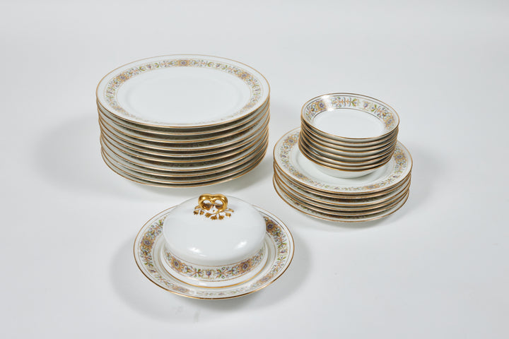 Vintage White Limoges Porcelain Appetizer Plates by Wm. Guérin & Co. | Set of 6