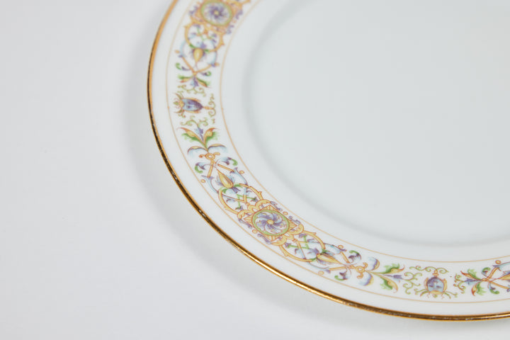 Vintage White Limoges Porcelain Appetizer Plates by Wm. Guérin & Co. | Set of 6