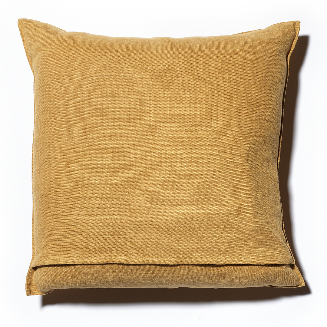 Libeco - Napoli Linen Pillow in Mustard