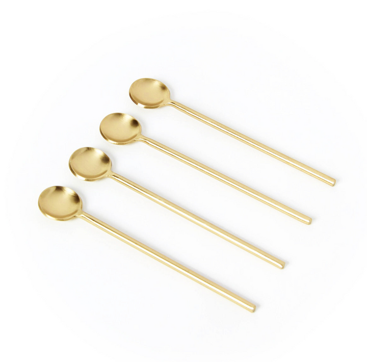 Gold Thin Long Spoon | L