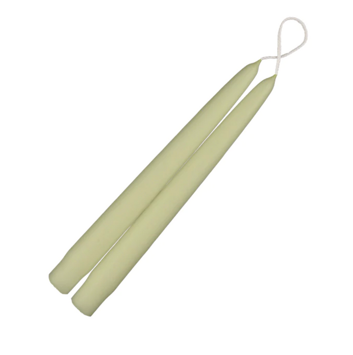 Dripless Taper Candles in Desert Olive | 9" (Pair)