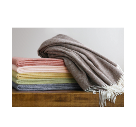 Lands Downunder - Italian Herringbone Throw Charcoal