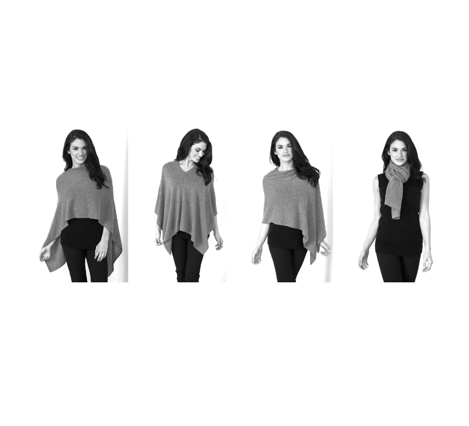 Claudia Nichole - Cashmere Topper in Graphite