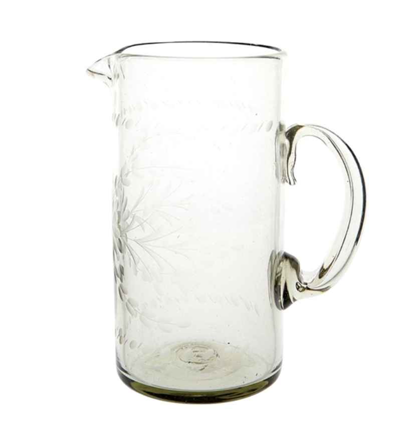 Rose Ann Hall Design - Engraved Cylinder Pitcher