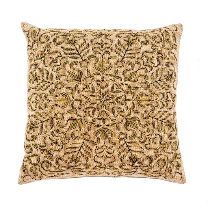 Flora Embroidered Pillow | 20" x 20"