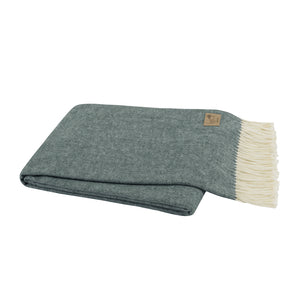 Lands Downunder - Italian Herringbone Throw Pine