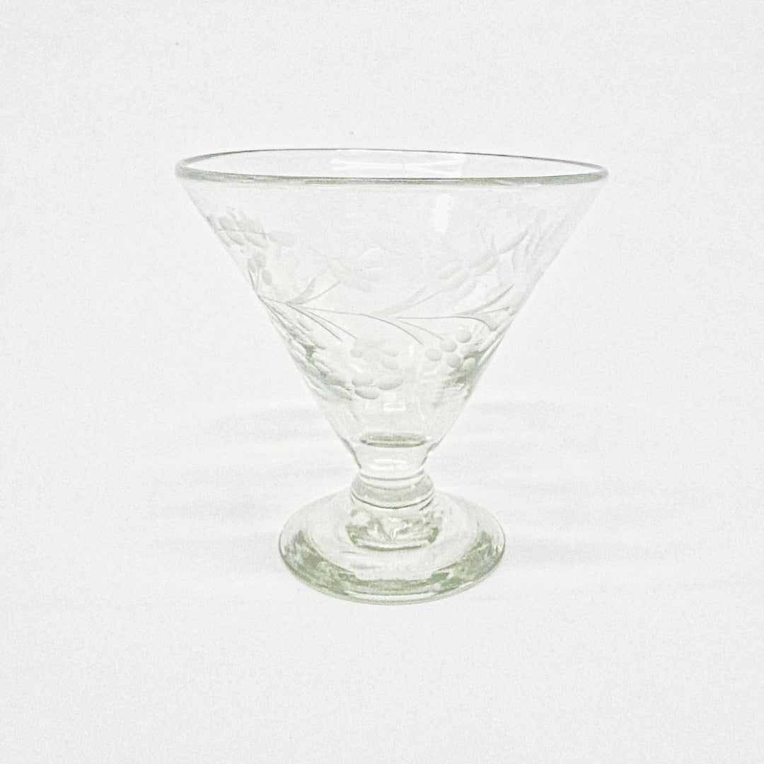 Rose Ann Hall Design - Engraved Margarita Glass (Compote)
