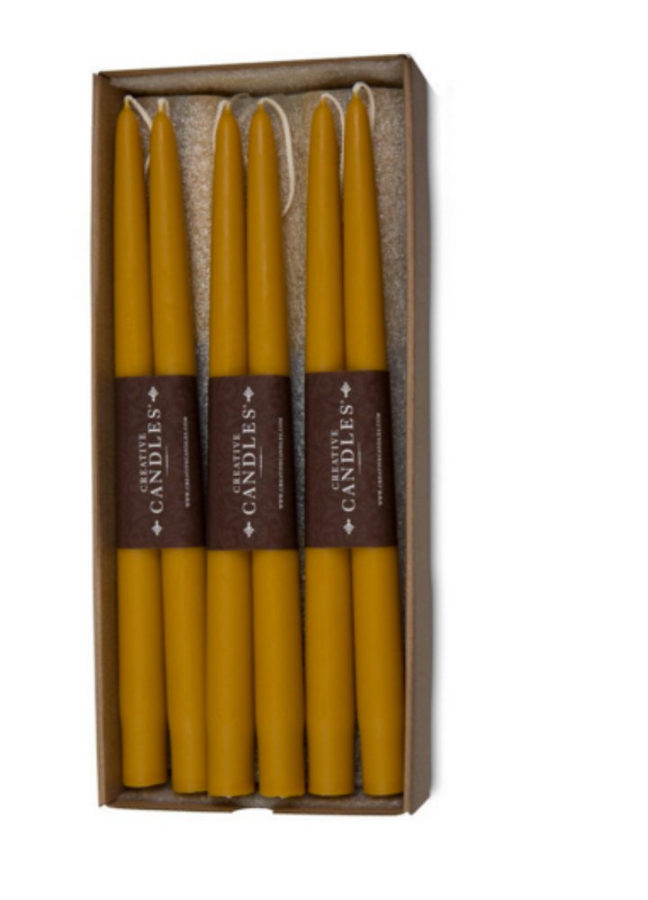Dripless Taper Candles in Maize | 9" (Pair)