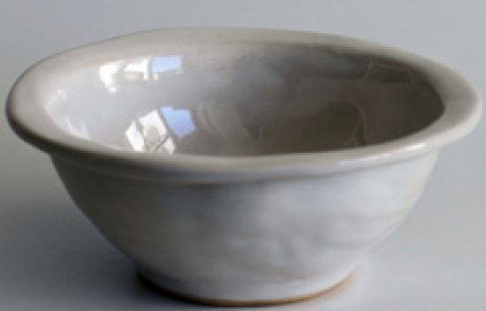 Handcrafted Stoneware Soup Bowl w/ Rim