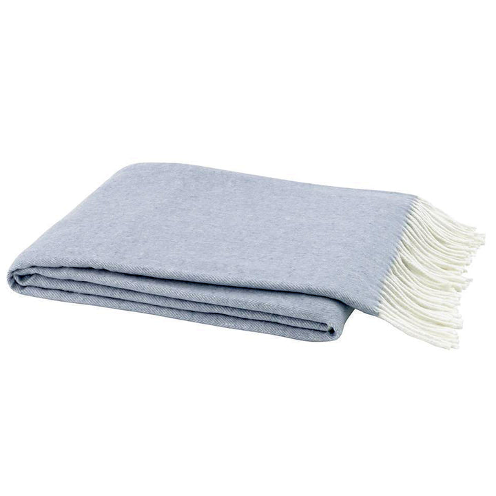 Lands Downunder - Italian Herringbone Throw Blue Denim