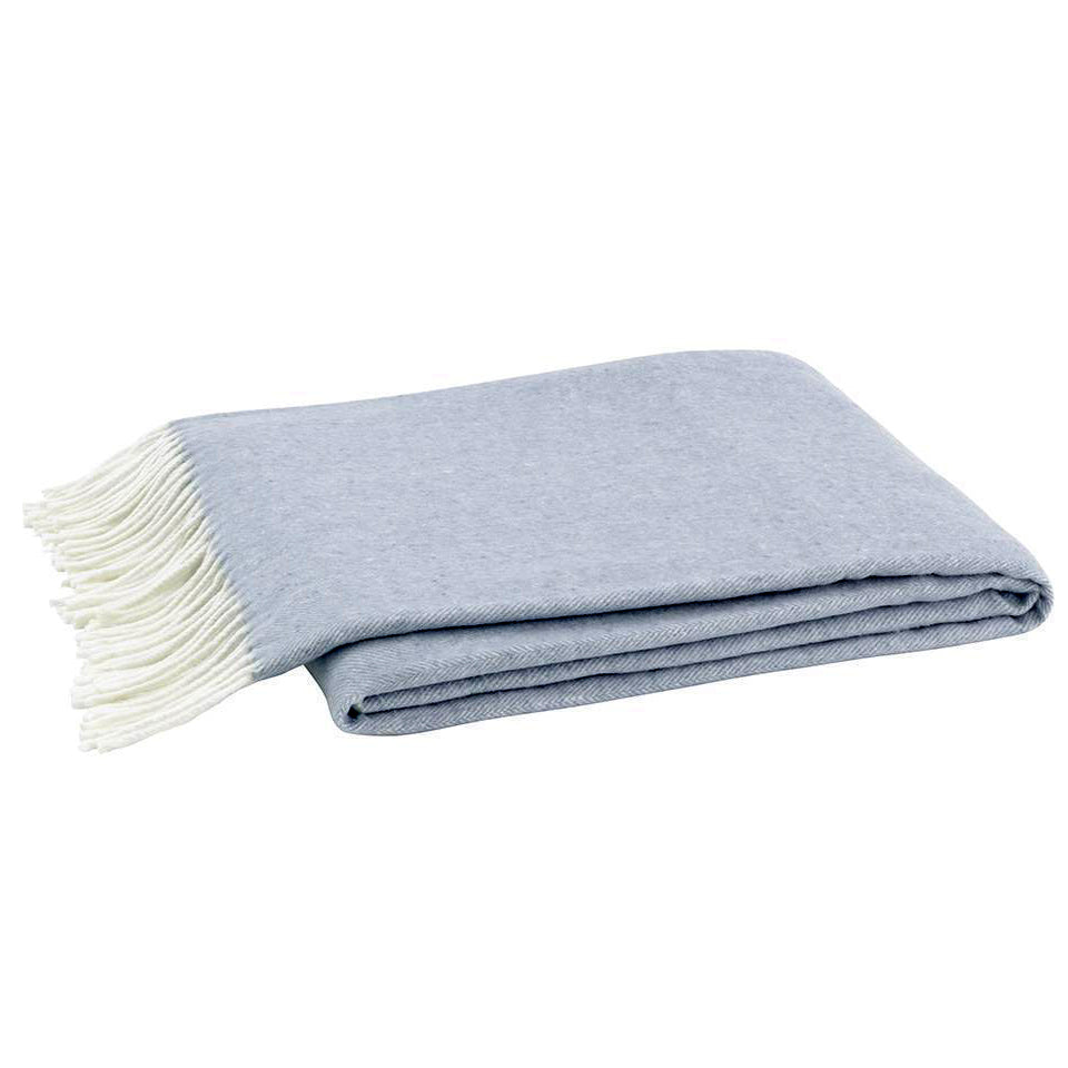 Lands Downunder - Italian Herringbone Throw Blue Denim