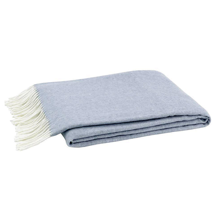 Lands Downunder - Italian Herringbone Throw Blue Denim
