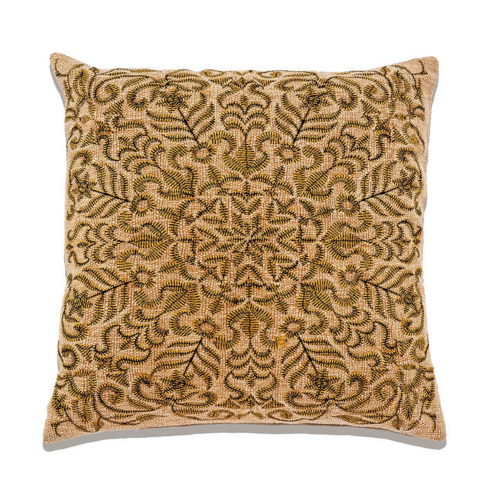 Flora Embroidered Pillow | 20" x 20"