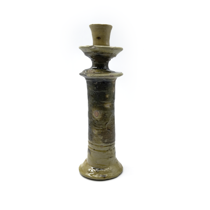 Hand-Thrown-Rustic-Glazed-Moroccan-Pottery-Candlestick